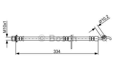 Шлангопровод - (90947W2040) BOSCH 1987481931