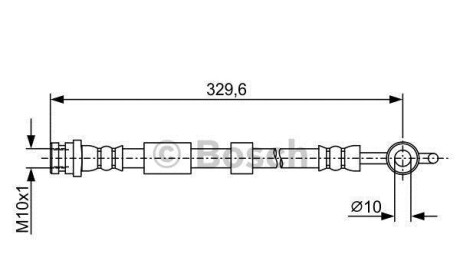 Шлангопровод - (gs1d43810b, gs1d43810a) BOSCH 1987481952