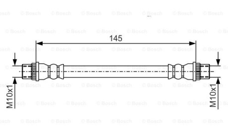Фото 5 - Гальмівний шланг BOSCH 1987481A06