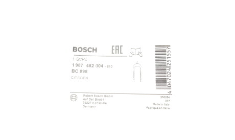 Фото 3 - Трос ручного тормоза BOSCH 1 987 482 004 (1987482004)