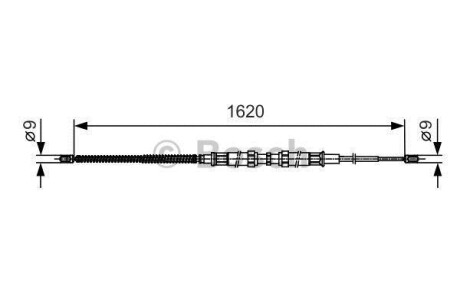 Трос зупиночних гальм - (1J0609721G) BOSCH 1 987 482 129