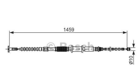 Трос, стояночная тормозная система - (46463910) BOSCH 1987482180