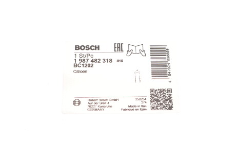 Фото 2 - Трос ручного тормоза BOSCH 1 987 482 318 (1987482318)