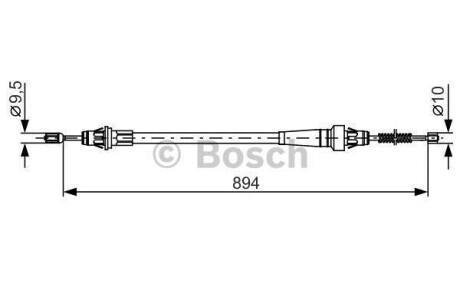 Трос зупиночних гальм - BOSCH 1 987 482 365