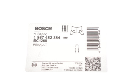 Фото 2 - Трос ручного тормоза BOSCH 1 987 482 384 (1987482384)