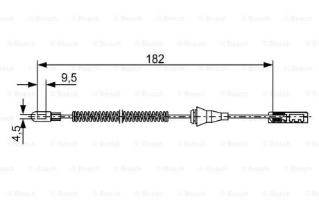 Трос - (09127527, 18045189, 522005) BOSCH 1987482449