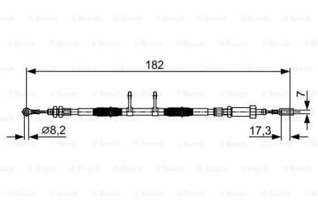 Трос - BOSCH 1987482450