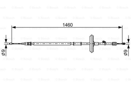 Трос - BOSCH 1987482504