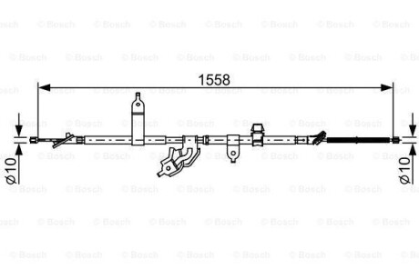 Трос - BOSCH 1987482512