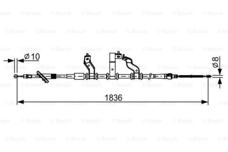 Трос - BOSCH 1 987 482 531