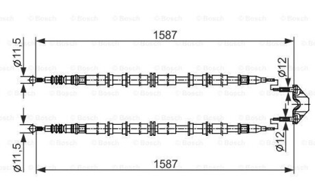 Трос - BOSCH 1987482537