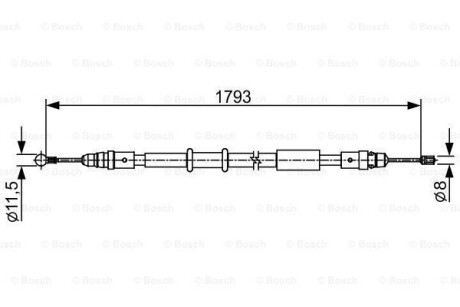 Трос - BOSCH 1 987 482 550