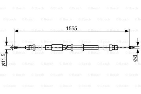 Трос - BOSCH 1 987 482 552