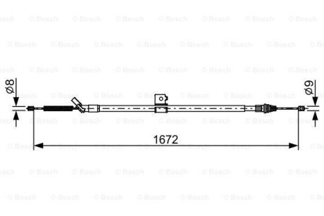 Трос - (365311KK0A) BOSCH 1 987 482 630