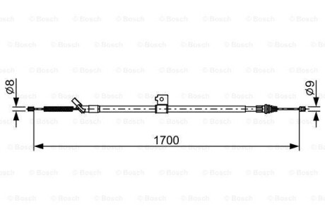 Трос - (365301KK0A) BOSCH 1 987 482 631