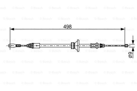 Трос - BOSCH 1 987 482 632