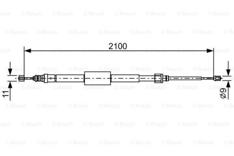 Трос - BOSCH 1 987 482 635