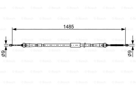 Трос - BOSCH 1 987 482 637