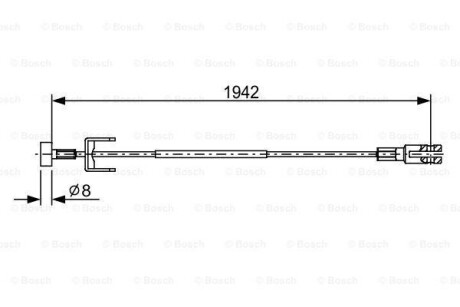 Трос - BOSCH 1 987 482 643