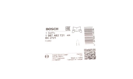 Фото 2 - Трос ручного тормоза BOSCH 1 987 482 721 (1987482721)