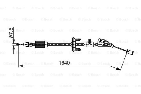 Linka ham peugeot 3008 1.6vti 09-, 1.6hdi 09- - BOSCH 1987482798