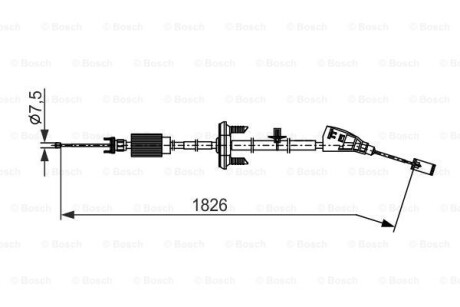 LINKA HAM PEUGEOT 3008 2.0HDI 09-, 5008 1.2 15- - (474666) BOSCH 1987482799 (фото 1)