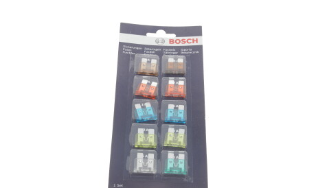 Набор предохранителей Флажковых FT 10 шт. 5A 7.5A 10A 15A 20A 25A 30A - (50295410) BOSCH 1 987 529 037