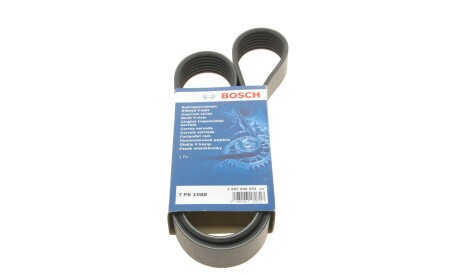 Ремень поликлиновый 7PK1088 7 ребер 1088 мм (Toyota Volvo) - BOSCH 1 987 946 032