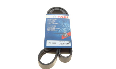 Ремень поликлиновый 8PK1655 8 ребер 1655 мм (Mercedes-benz Man) - BOSCH 1 987 947 057