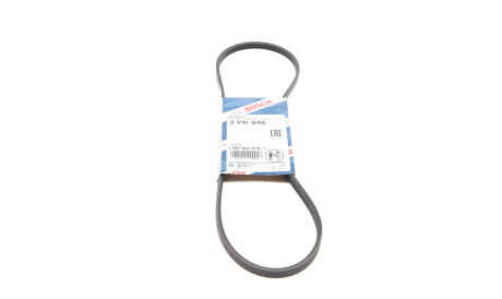 Ремень поликлиновый 3PK946 3 ребра 946 мм (Citroen Peugeot) - BOSCH 1 987 947 576