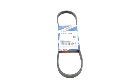 Ремінь поліклиновий 4PK790 4 ребра 790 мм (Rover Suzuki Honda Smart Subaru) - (9936400790, 90512538, 9004831018000) BOSCH 1 987 947 856