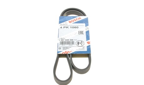 Ремень поликлиновый 4PK1060 4 ребра 1060 мм (Mitsubishi Hyundai/Kia/Mobis Kia Toyota Nissan Honda) - (0K2CP15909, 11920BX00A, 56992PDAE01) BOSCH 1 987 948 365