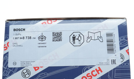 Фото 2 - Комплект ременя ГРМ BOSCH 1 987 948 738 (1987948738)