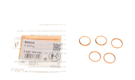 Шайба інжектора (17,4x21 x2,3) ALFA ROMEO 155 BMW 3 (E30), 5 (E28), 5 (E34) 2.4D/2.5D 09.83-12.97 - ((13532242754, 7701060385, 9946958, 9950594)) BOSCH 2 430 105 044