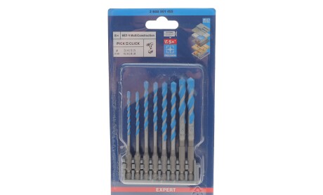 Набір свердл Hex-9 MultiConstruction Ø3-8 мм 8 од. - BOSCH 2608901455