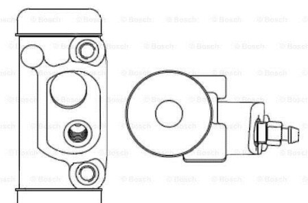 Фото 2 - Рабочий тормозной цилиндр BOSCH F026002350