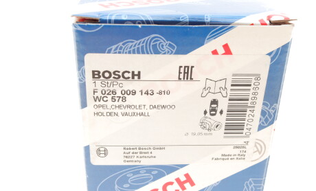 Фото 7 - Рабочий тормозной цилиндр BOSCH F 026 009 143 (F026009143)