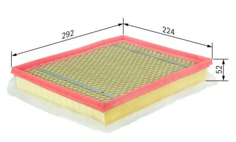 Фото 7 - Повітряний фільтр BOSCH F 026 400 012 (F026400012)