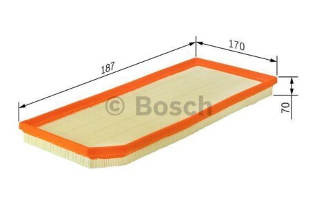 Воздушный фильтр - (1444V3, 1444V2, 1444SW) BOSCH F 026 400 023