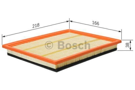 Фільтр повітря - (13727520855, 1372752085503) BOSCH F 026 400 177