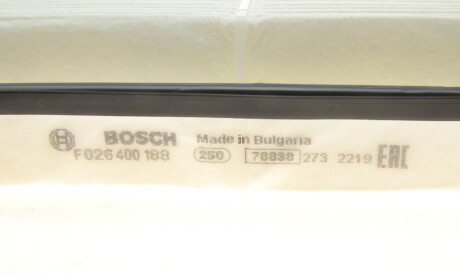 Фото 3 - Повітряний фільтр BOSCH F 026 400 188 (F026400188)