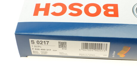 Фото 5 - Повітряний фільтр BOSCH F 026 400 217 (F026400217)