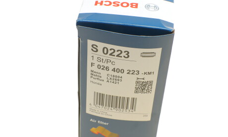 Фото 5 - Воздушный фильтр BOSCH F 026 400 223 (F026400223)