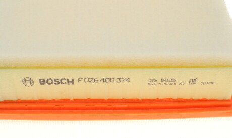 Фото 3 - Повітряний фільтр BOSCH F 026 400 374 (F026400374)