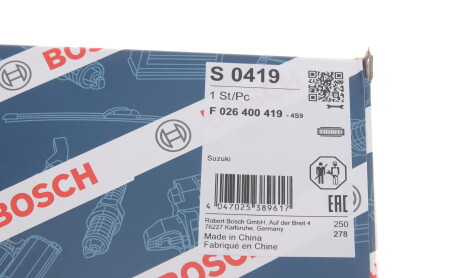 Фото 6 - Воздушный фильтр BOSCH F 026 400 419 (F026400419)