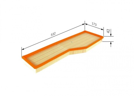 Фото 5 - Повітряний фільтр BOSCH F026400479