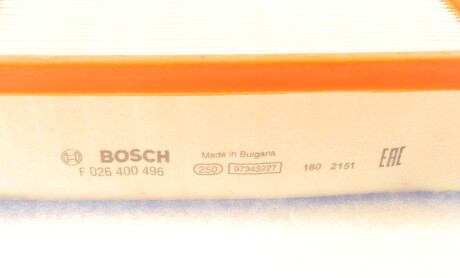 Фото 5 - Повітряний фільтр BOSCH F 026 400 496 (F026400496)