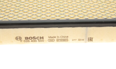 Фото 3 - Повітряний фільтр BOSCH F 026 400 500 (F026400500)