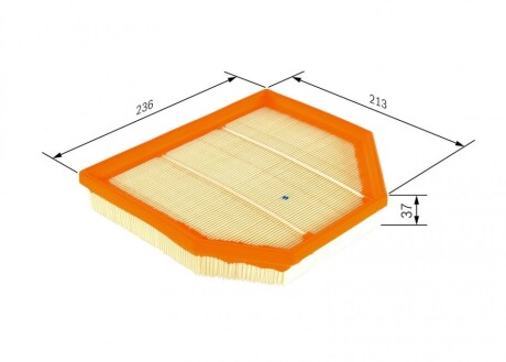 Фото 5 - Воздушный фильтр BOSCH F 026 400 509 (F026400509)