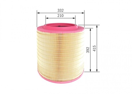 Фото 5 - Повітряний фільтр BOSCH F026400535